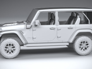 Jeep Wrangler 4xe Rubicon 2024 Modelo 3D