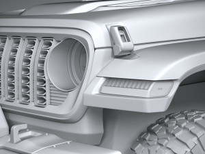 Jeep Wrangler 4xe Rubicon 2024 Modelo 3D