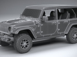 Jeep Wrangler 4xe Rubicon 2024 Modelo 3D