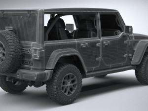 Jeep Wrangler 4xe Rubicon 2024 Modelo 3D