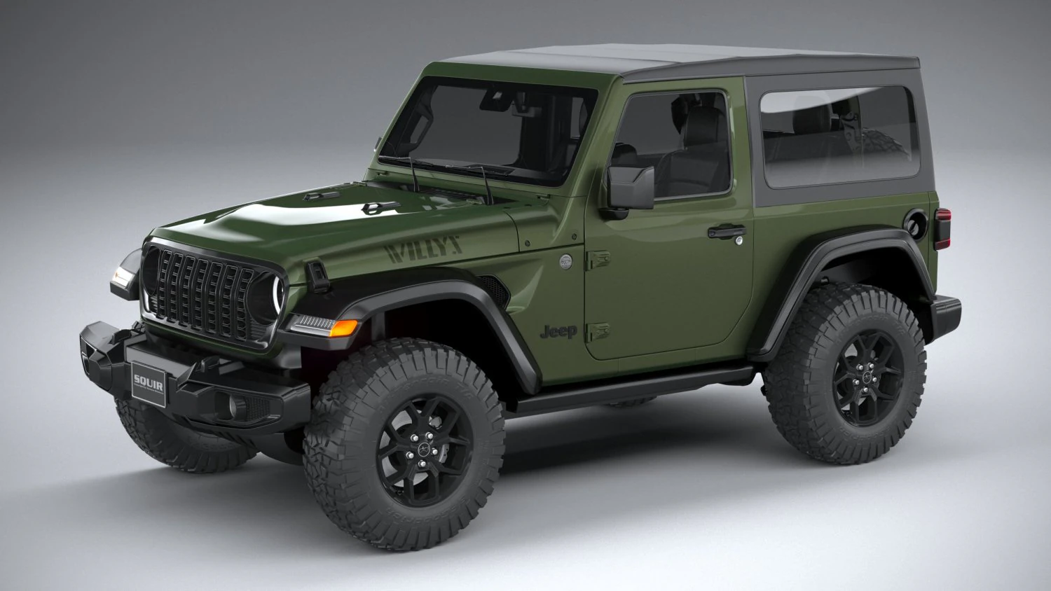 Jeep Wrangler Willys 2024 3D Model .c4d .max .obj .3ds .fbx .stl .blend 