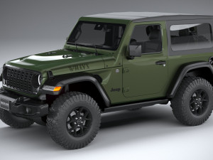 Jeep Wrangler Willys 2024 Modèle 3D