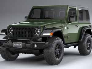 Jeep Wrangler Willys 2024 Modelo 3D