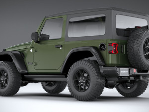 Jeep Wrangler Willys 2024 Modelo 3D