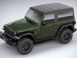 Jeep Wrangler Willys 2024 3D Model