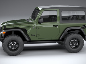 Jeep Wrangler Willys 2024 Modelo 3D