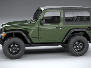 Jeep Wrangler Willys 2024 3D Model