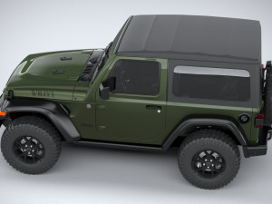 Jeep Wrangler Willys 2024 Modelo 3D