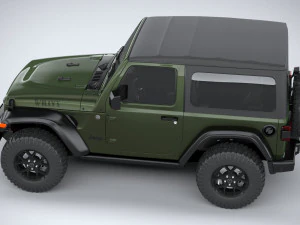 Jeep Wrangler Willys 2024 3D Model