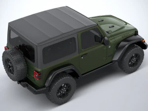 Jeep Wrangler Willys 2024 3D Model