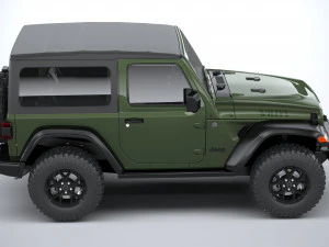 Jeep Wrangler Willys 2024 3D Model