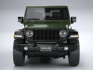 Jeep Wrangler Willys 2024 3D Model