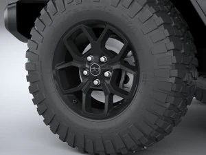 Jeep Wrangler Willys 2024 3D Model