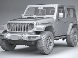 Jeep Wrangler Willys 2024 3D Model