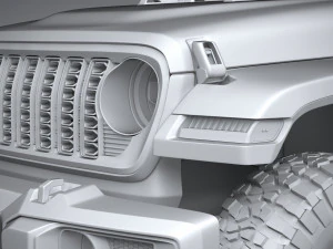 Jeep Wrangler Willys 2024 3D Model