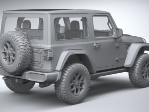 Jeep Wrangler Willys 2024 Modelo 3D
