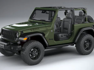 Jeep Wrangler Willys 2024 3D Model