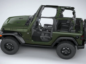 Jeep Wrangler Willys 2024 3D Model