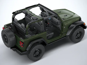 Jeep Wrangler Willys 2024 3D Model