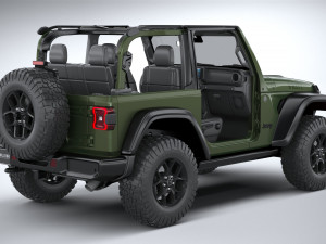Jeep Wrangler Willys 2024 Modelo 3D
