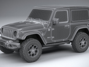 Jeep Wrangler Willys 2024 Modelo 3D