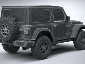 Jeep Wrangler Willys 2024 3D Model