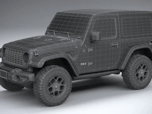 Jeep Wrangler Willys 2024 3D Model