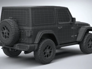 Jeep Wrangler Willys 2024 3D Model