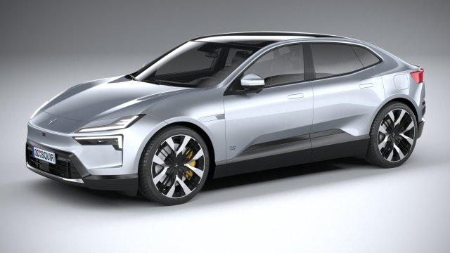 Polestar 4 2024 Model 3D .c4d .max .obj .3ds .fbx .stl .blend 