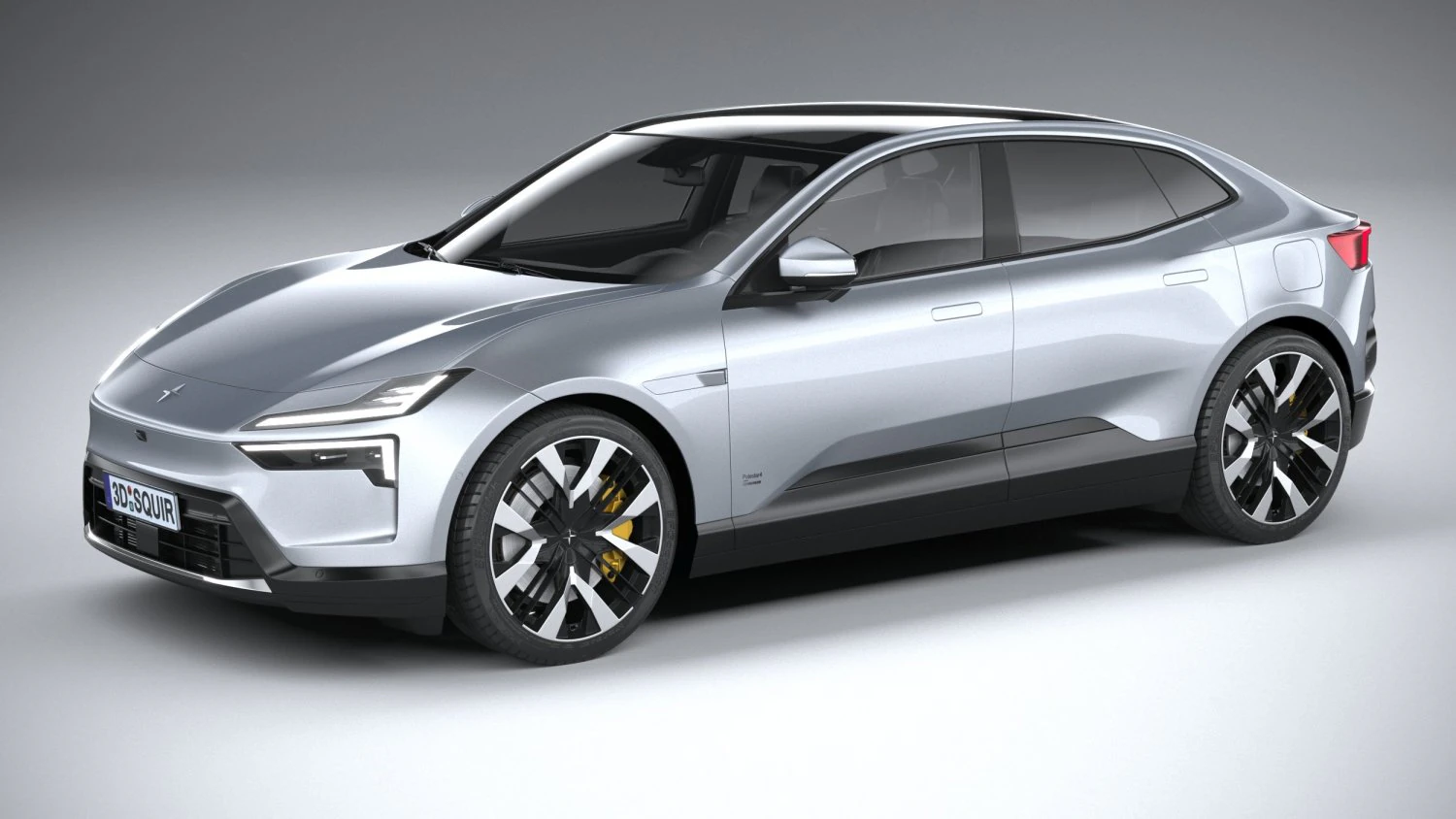 Polestar 4 2024 3D Model .c4d .max .obj .3ds .fbx .stl .blend