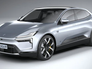Polestar 4 2024 3D Model
