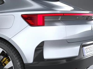 Polestar 4 2024 3D Model