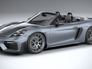 Porsche 718 Boxster Spyder RS 2024 3D Model