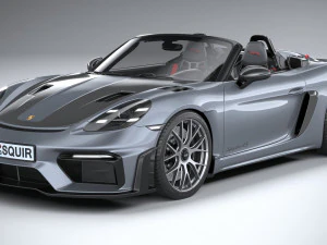 Porsche 718 Boxster Spyder RS 2024 3D Model