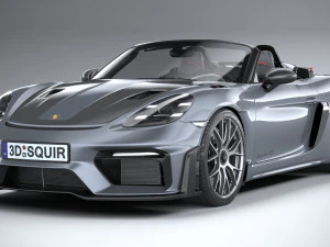 Porsche 718 Boxster Spyder RS 2024 3D Model