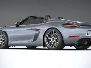 Porsche 718 Boxster Spyder RS 2024 3D Model