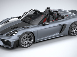 Porsche 718 Boxster Spyder RS 2024 Modelo 3D