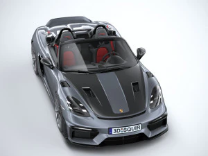 Porsche 718 Boxster Spyder RS 2024 3D Model