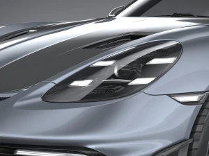 Porsche 718 Boxster Spyder RS 2024 3D Model