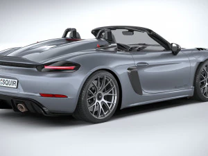 Porsche 718 Boxster Spyder RS 2024 3D Model