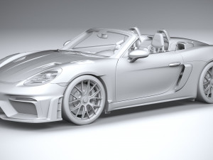 Porsche 718 Boxster Spyder RS 2024 Modelo 3D