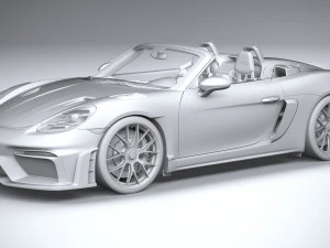 Porsche 718 Boxster Spyder RS 2024 3D Model