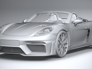 Porsche 718 Boxster Spyder RS 2024 Modelo 3D