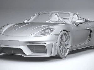 Porsche 718 Boxster Spyder RS 2024 3D Model
