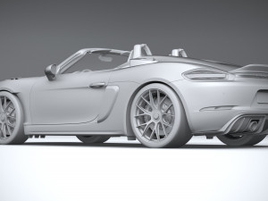 Porsche 718 Boxster Spyder RS 2024 Modelo 3D
