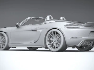 Porsche 718 Boxster Spyder RS 2024 3D Model