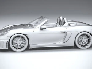 Porsche 718 Boxster Spyder RS 2024 3D Model