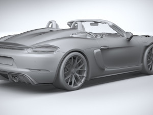 Porsche 718 Boxster Spyder RS 2024 Modelo 3D