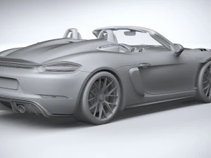 Porsche 718 Boxster Spyder RS 2024 3D Model