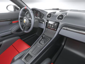 Porsche 718 Boxster Spyder RS 2024 3D Model